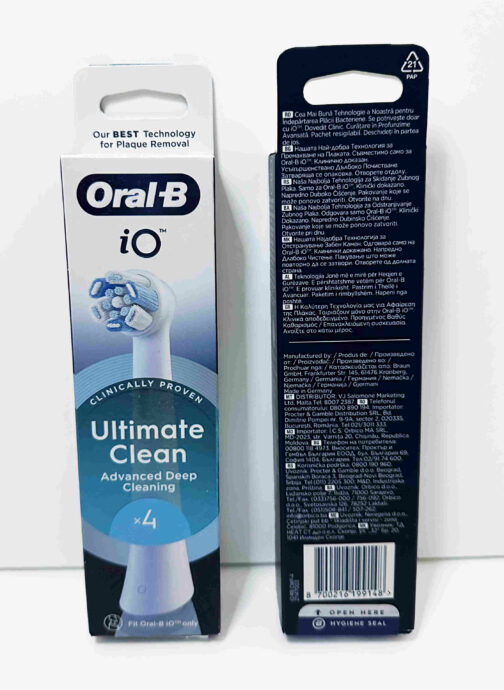 Oral-B iO Ultimate Clean -harjaspäät, 4 kpl (valkoinen) - Image 2