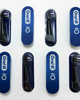 Oral-B iO Radiant White -harjaspäät, 8 kpl (musta)