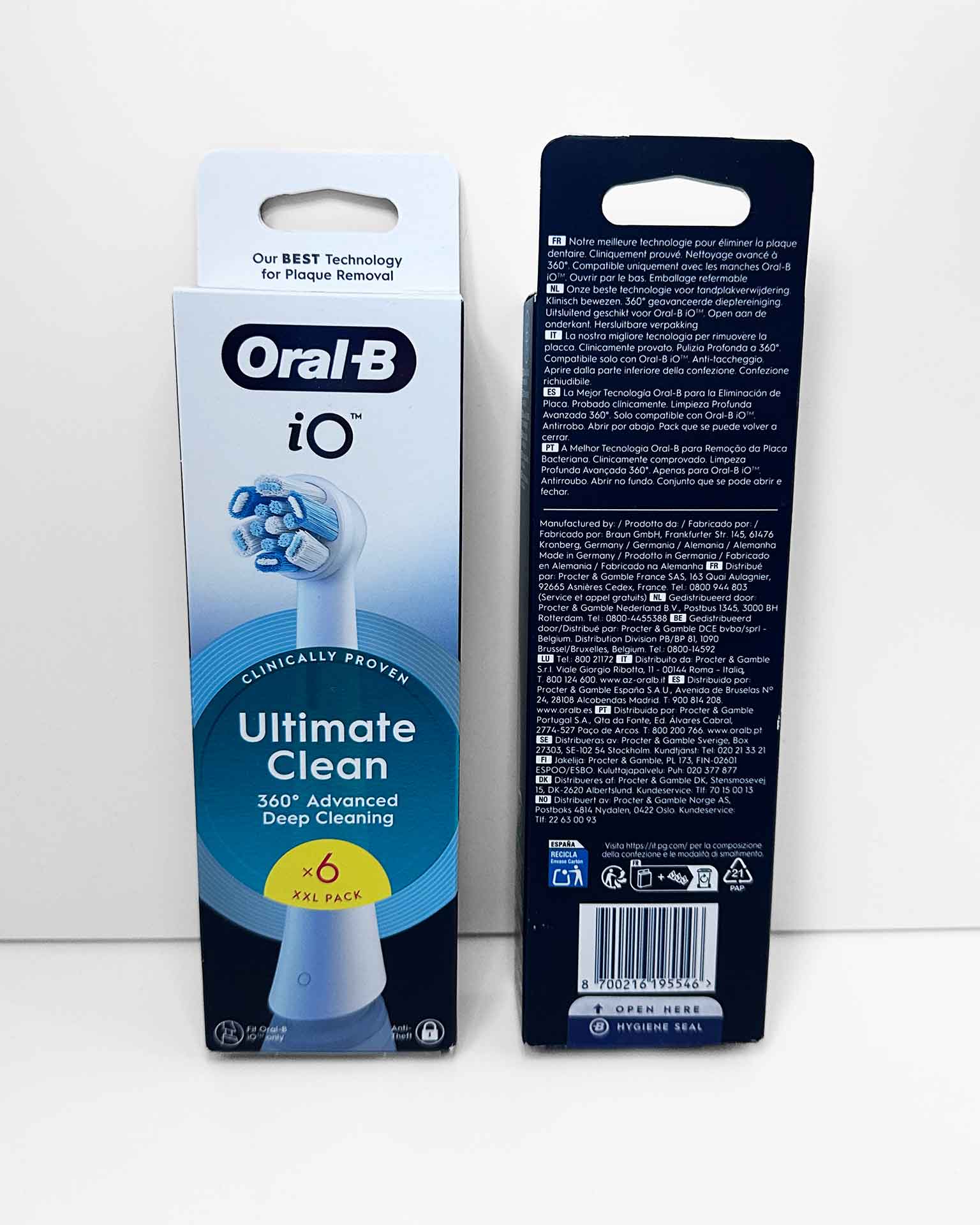Oral-B iO Ultimate Clean -harjaspäät, 6 kpl (valkoinen) - Image 2