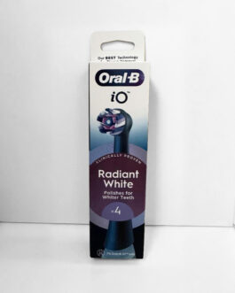 Oral-B iO Radiant White -harjaspäät, 4 kpl (musta)