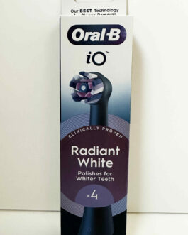 Oral-B iO Radiant White -harjaspäät, 4 kpl (musta)