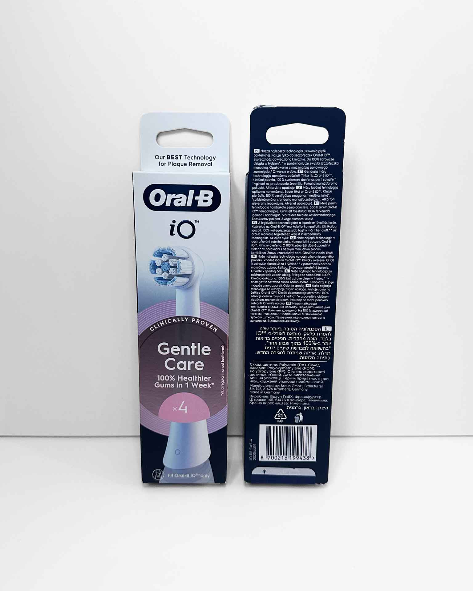 Oral-B iO Gentle Care -harjaspäät, 4 kpl (valkoinen) - Image 2