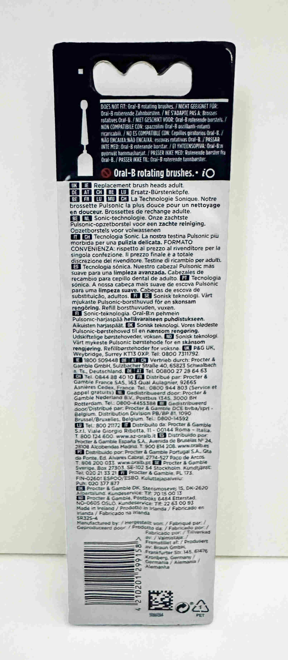 Oral-B Pulsonic Sensitive -harjaspäät, 4 kpl - Image 2