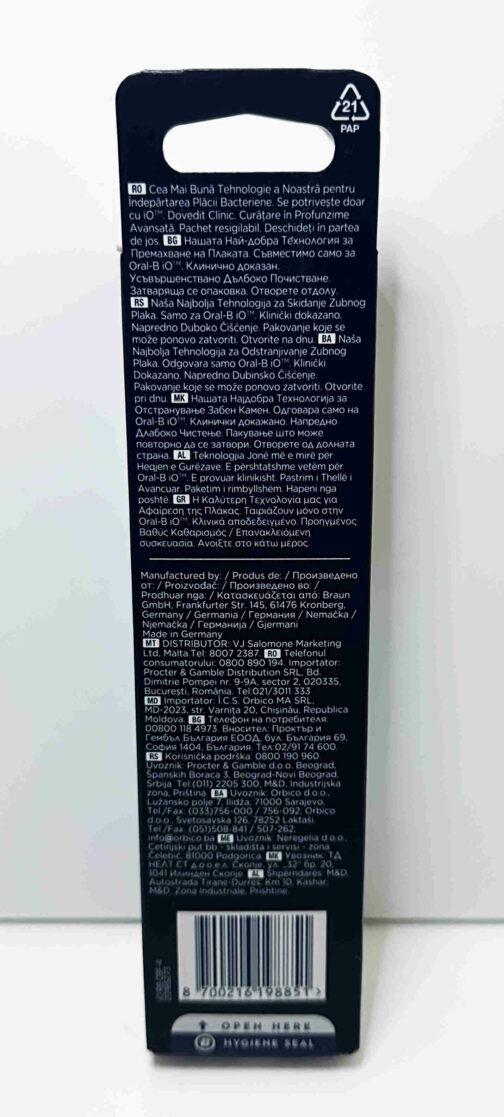 Oral-B iO Ultimate Clean -harjaspäät, 4 kpl (musta) - Image 3