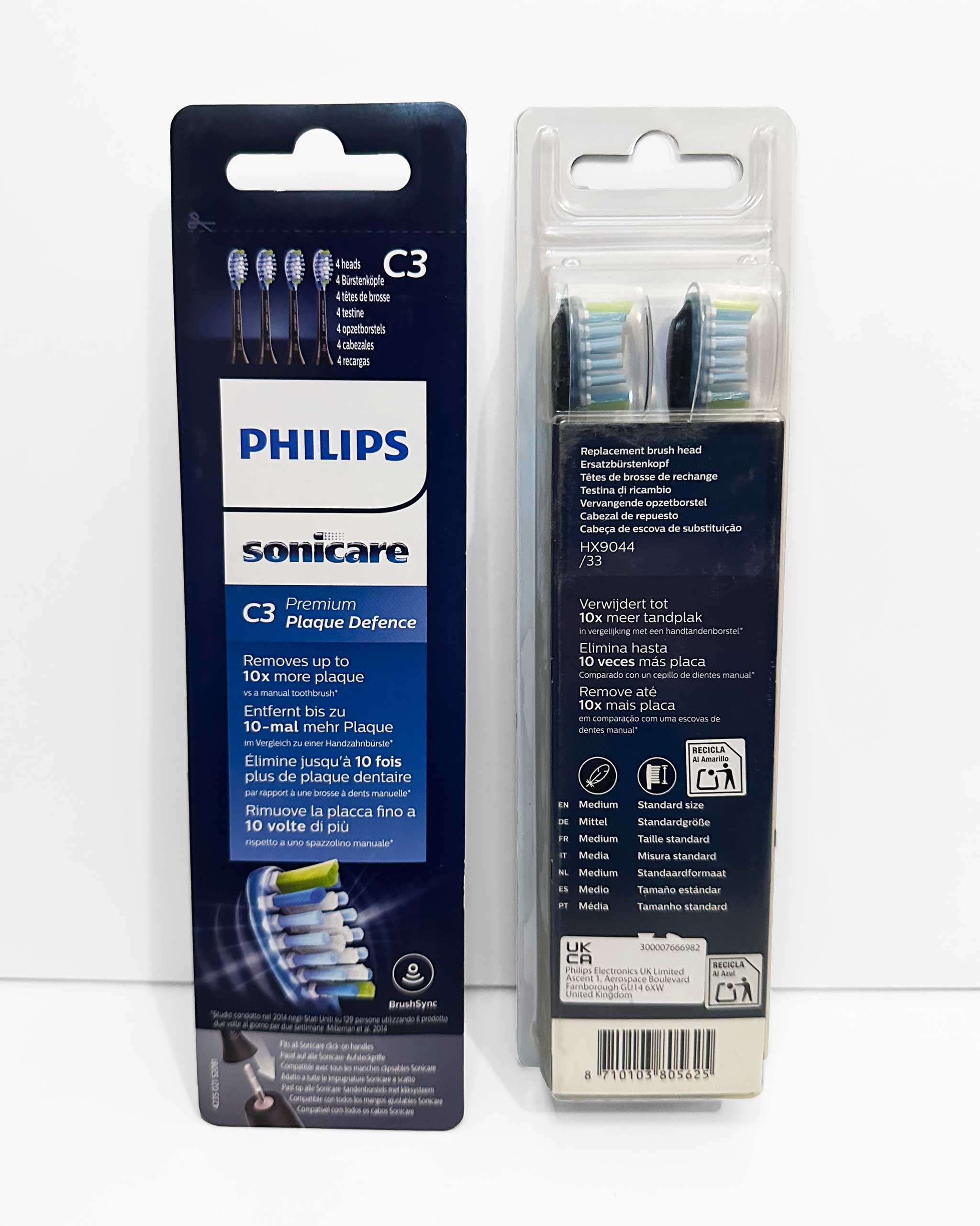 Philips Sonicare C3 -harjaspäät, 4 kpl (musta) - Image 2