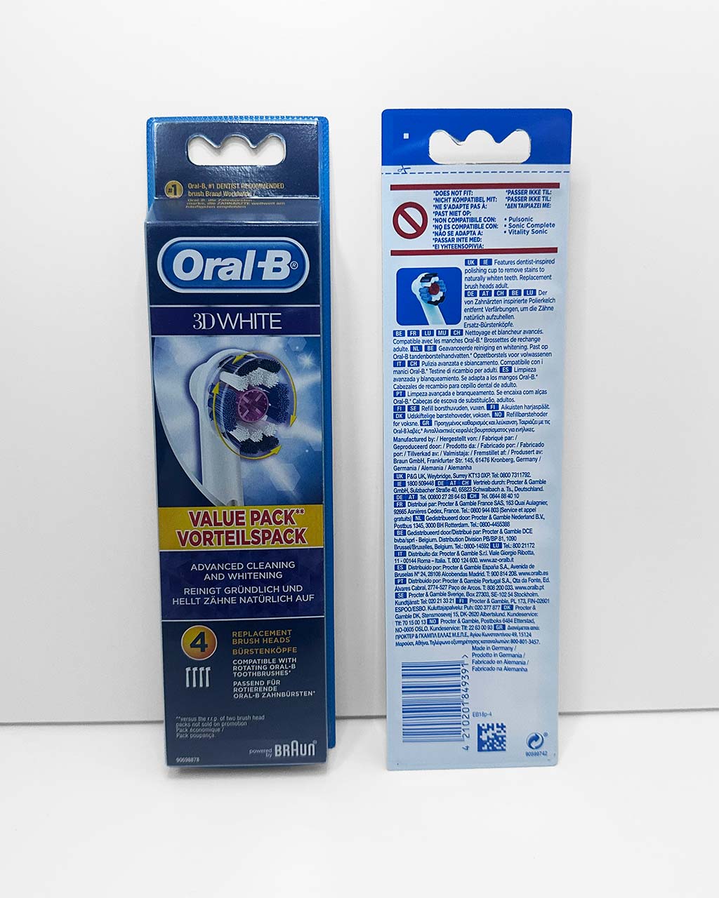 Oral-B 3D White -harjaspäät, 4 kpl - Image 2