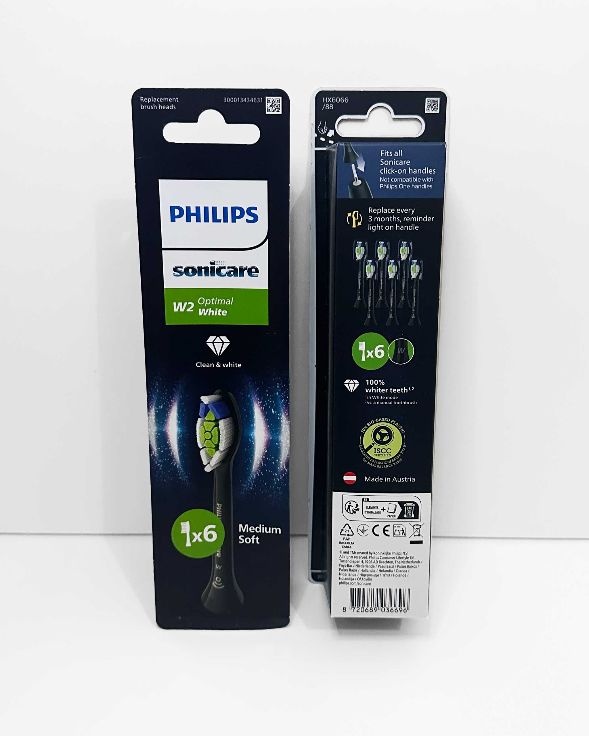 Philips Sonicare W2 -harjaspäät, 6 kpl (musta) - Image 3
