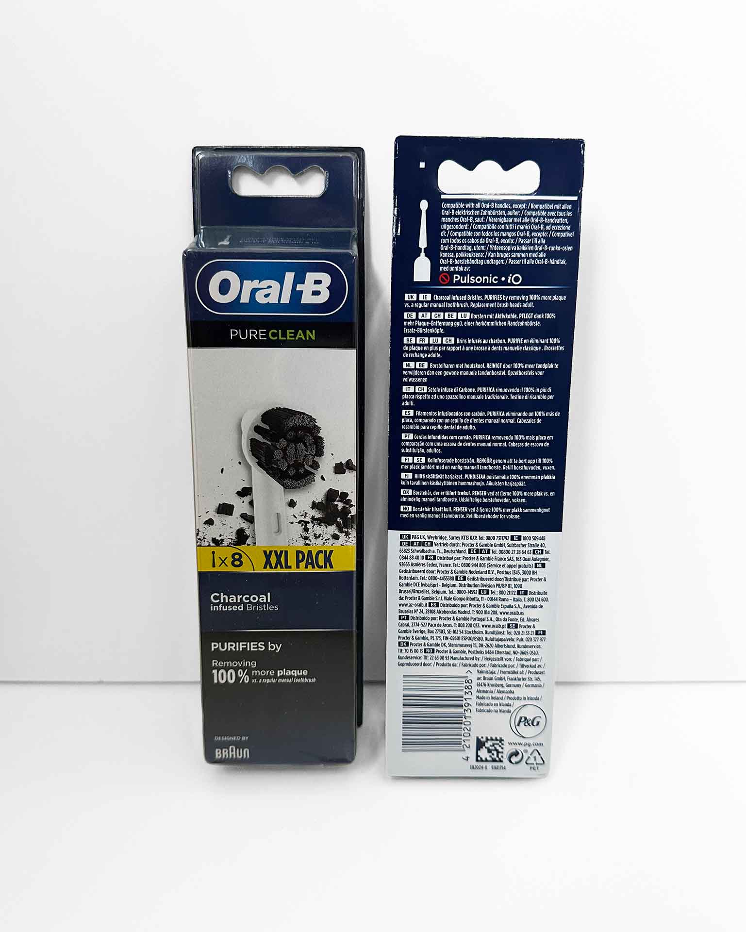 Oral-B Pure Clean Charcoal -harjaspäät, 8 kpl - Image 2