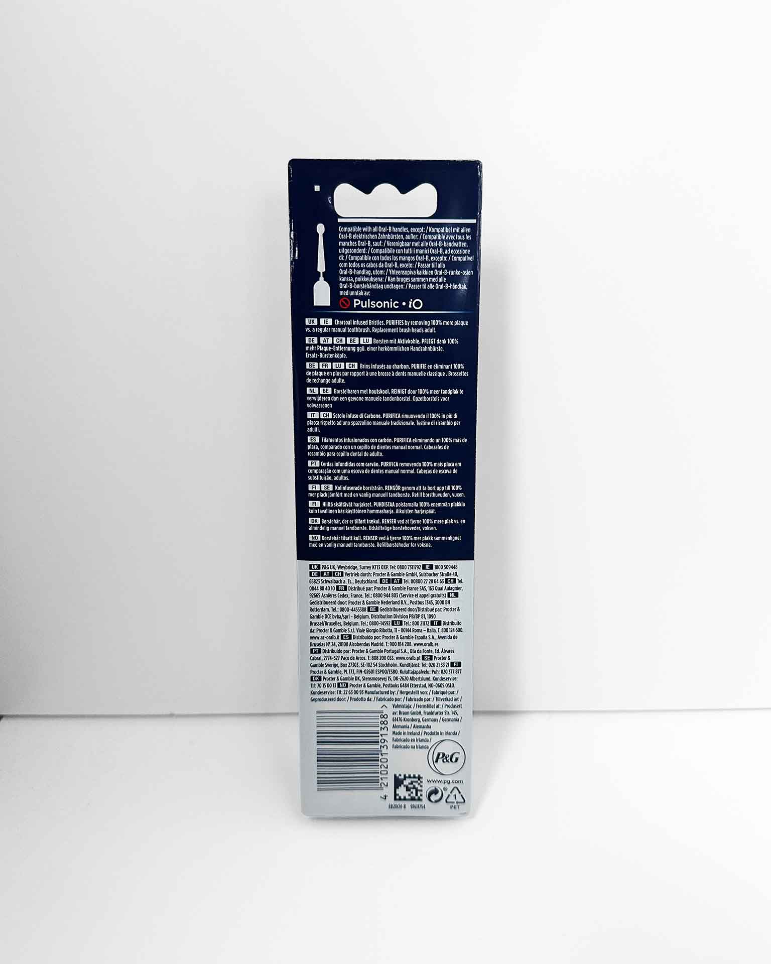 Oral-B Pure Clean Charcoal -harjaspäät, 8 kpl - Image 3
